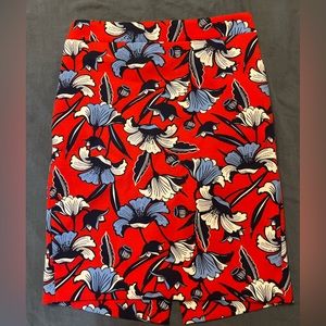 J. Crew Floral Print Skirt SZ 2
